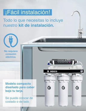 Filtro purificador de agua Pura 5 etapas