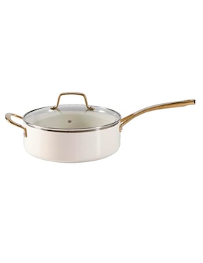 Batería de cocina Martha Stewart Lockton de aluminio esmaltado antiadherente cerámica 10 piezas