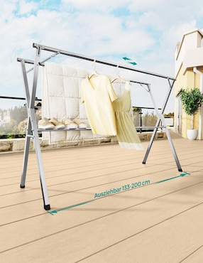 Tendedero plegable Songmics de acero inoxidable