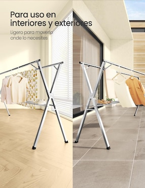 Tendedero plegable Songmics de acero inoxidable