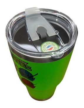 Termo Luxo Brand de acero inoxidable con tapa push pull 887 ml
