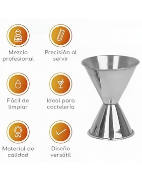 Set de vasos medidor Xtellar de acero inoxidable con 3 piezas