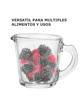 Taza medidora Xtellar de vidrio