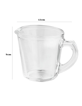 Taza medidora Xtellar de vidrio