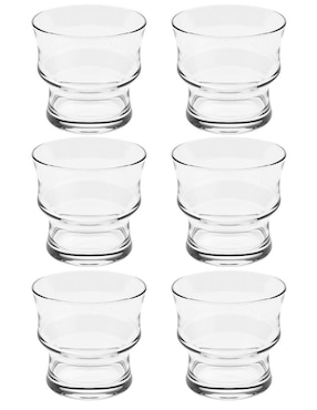 Set vasos Borgonovo Dude de vidrio con 6 piezas