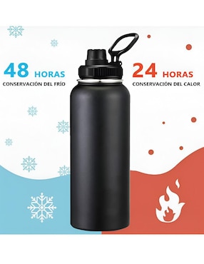 Termo Xtellar de acero inoxidable con tapa rosca 1.2L