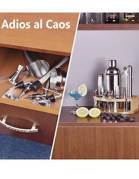 Set bar Xtellar de acero inoxidable