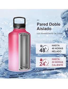 Termo Xtellar de acero inoxidable con tapa rosca 1.8 L
