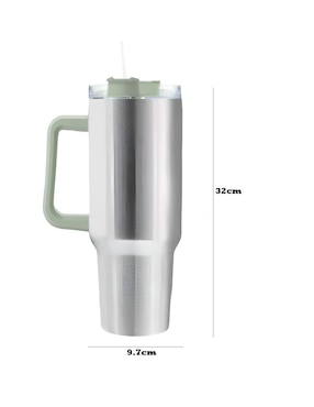 Termo Xtellar de acero inoxidable con tapa push pull 1.1 L