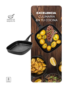 Sartén grill Queen Sense de mármol