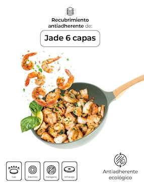 Sartén Wok Queen Sense Jade Premium de jade