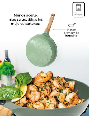 Sartén Wok Queen Sense Jade Premium de jade