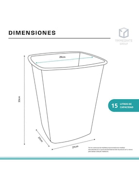 Set botes basura Yma Home de plástico