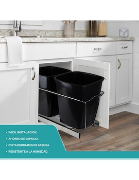 Set botes basura Yma Home de plástico