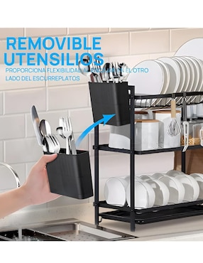 Escurridor de trastes Xtellar de acero inoxidable