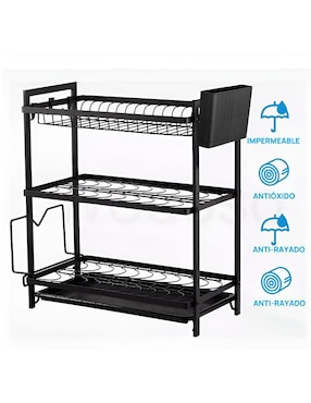 Escurridor de trastes Xtellar de acero inoxidable