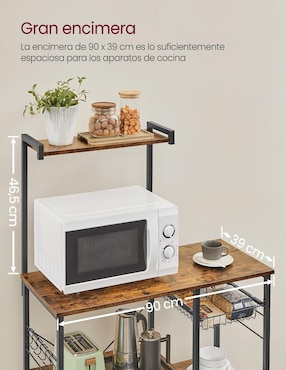 Estante de madera Songmics Home Bellita MKKS35X