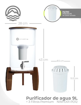 Filtro purificador de agua Minato NWPD01-PD12-MKP