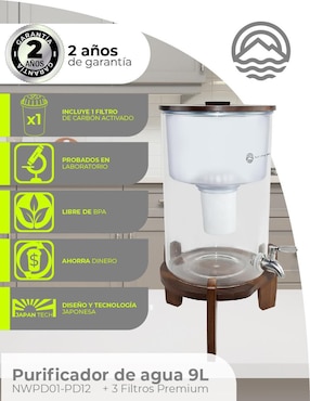 Filtro purificador de agua Minato NWPD01-PD12-MKP