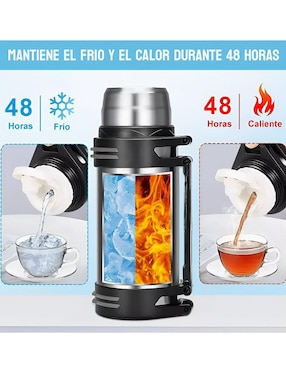 Termo Xtellar de acero inoxidable con tapa rosca 2 L