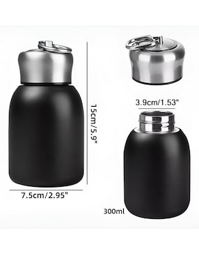 Termo Xtellar de acero inoxidable con tapa rosca 300 ml