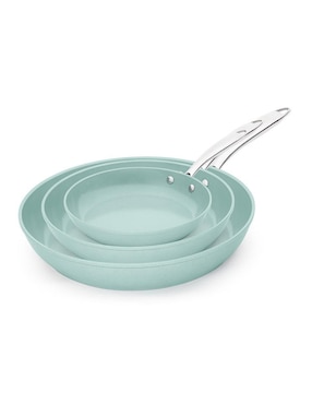 Set de sartenes Jade Cook Chef de aluminio anodizado 4 piezas