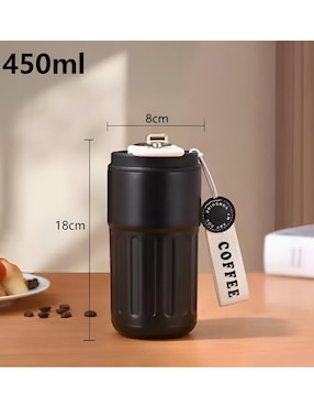 Termo Xtellar de acero inoxidable con tapa rosca 450 ml