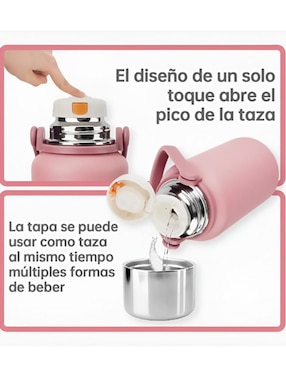 Termo Xtellar de acero inoxidable con tapa rosca 1 L