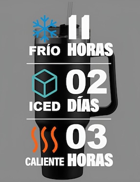Termo Xtellar de acero inoxidable con tapa push pull 1.2 L