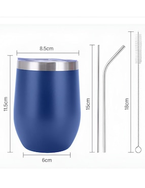Set termo Xtellar de acero inoxidable con tapa flip top 350 ml