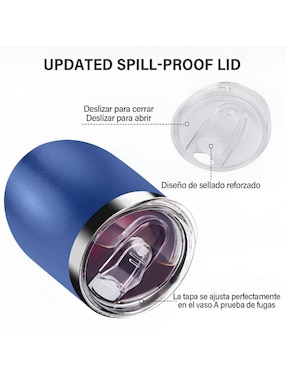 Set termo Xtellar de acero inoxidable con tapa flip top 350 ml