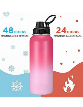 Termo Xtellar de acero inoxidable con tapa rosca 1.2 l