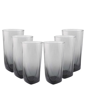 Vaso Highball Luminarc Eiffel de vidrio con 6 piezas