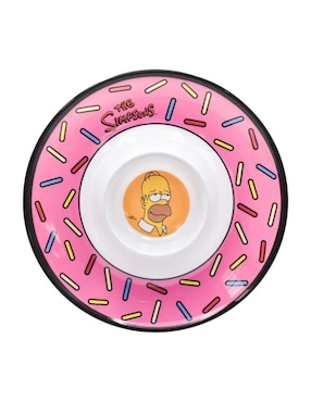 Botanero Güish Homero Simpson de Melamina con 2 divisiones