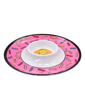 Botanero Güish Homero Simpson de Melamina con 2 divisiones