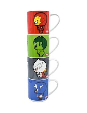 Set de tazas clásicas Güish Avengers 4 piezas
