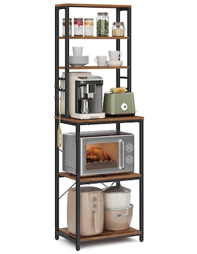 Estante de madera con metal Songmics Home MKKS024B01
