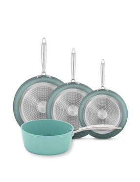 Set de sartenes Sofia Metallic de aluminio anodizado 4 piezas