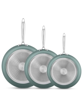 Set de sartenes Sofia Metallic de aluminio anodizado 4 piezas