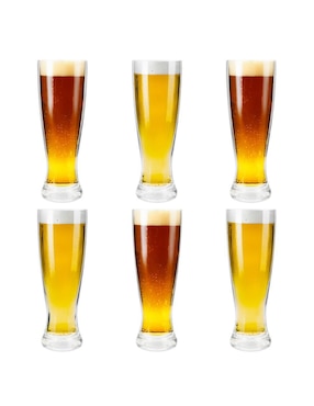 Set de vasos para cerveza Luminarc de cristal con 6 piezas