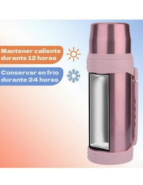 Termo Xtellar de acero inoxidable con tapa rosca 1.2 l