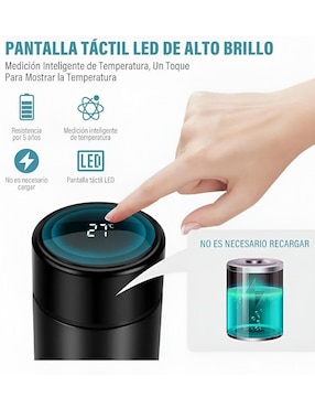 Termo Xtellar de acero inoxidable con tapa rosca 500 ml
