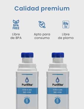 Filtro purificador de agua Purifita F1