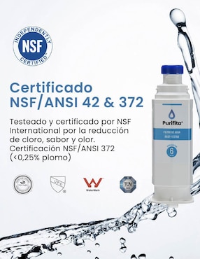 Filtro purificador de agua Purifita F1