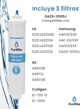 Filtro purificador de agua Purifita F4