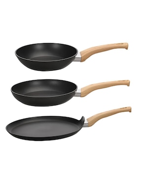 Set de sartenes Xtellar de aluminio 3 piezas