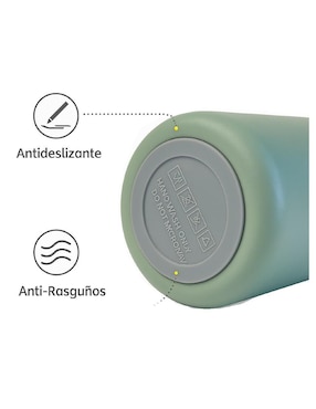 Termo Güish de acero inoxidable con tapa a presión 950 ml