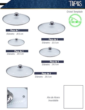 Batería de cocina Rd Royal Cook de aluminio fundido antiadherente minerales naturales 10 piezas