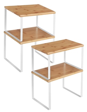 Estante de madera con metal Songmics Home Bystro MKCS010N01