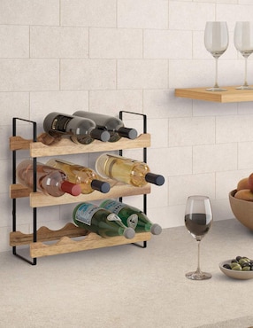 Cava de vinos Metaltex capacidad 12 botellas